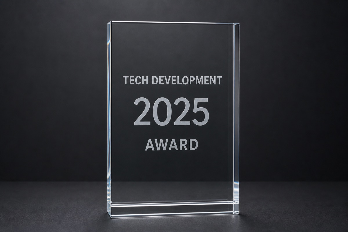 Tech Development Award plaque